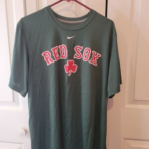 Nike Green Red Sox Short Sleeve Tee